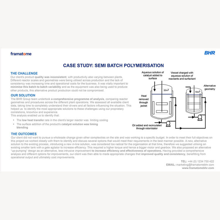 Semi batch polymerisation - front cover website copy